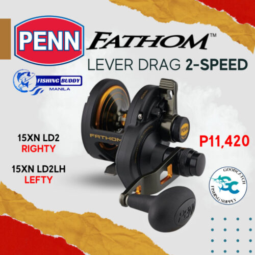 Penn Fathom® Lever Drag 2 Speed 15XN LD2 Conventional Reel RIGHTY / LEFTY