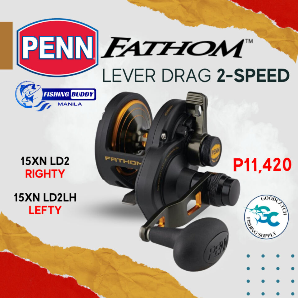 Penn Fathom® Lever Drag 2 Speed 15XN LD2 Conventional Reel RIGHTY