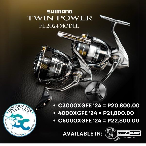 Shimano Twin Power FE 2024 Model Spinning Reel Twinpower GoodCatch Fishing