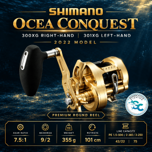 Shimano Ocea Conquest 300XG Righty / 301XG Lefty Baitcasting Reel 2022 MODEL GoodCatch Fishing