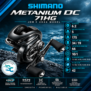 Shimano 24 Metanium DC (digital control) Japan model 2024 Baitcasting Reel GoodCatch Fishing