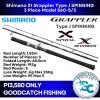 Shimano 21 Grappler Type J 3 Piece Model Spinning / Overhead Travel Jigging Rod - Image 3