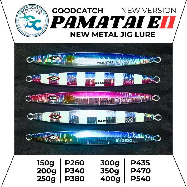 NEW GoodCatch GC Pamatai EII 150g 200g 250g 300g 350g 400g Metal Jig Lure