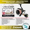 Pioneer Altitude Sovereign 7000 8000 - 6ft Ugly Stik Tiger Apo Reef 3pc Spin Travel Jigging Set