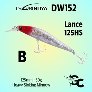 Tsurinoya DW152 Lance 125HS Heavy Sinking Minnow 125mm/50g Lure GOODCATCH - Image 3