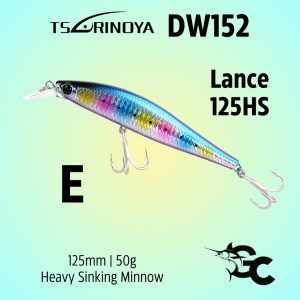 Tsurinoya DW152 Lance 125HS Heavy Sinking Minnow 125mm/50g Lure GOODCATCH - Image 6