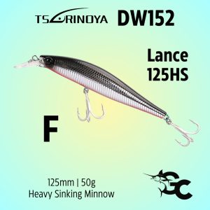 Tsurinoya DW152 Lance 125HS Heavy Sinking Minnow 125mm/50g Lure GOODCATCH - Image 7