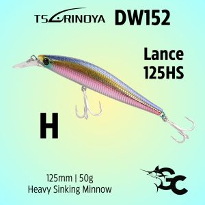 Tsurinoya DW152 Lance 125HS Heavy Sinking Minnow 125mm/50g Lure GOODCATCH - Image 8