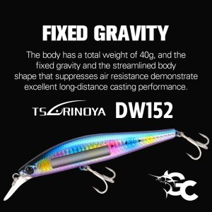 Tsurinoya DW152 Lance 125HS Heavy Sinking Minnow 125mm/50g Lure GOODCATCH - Image 12