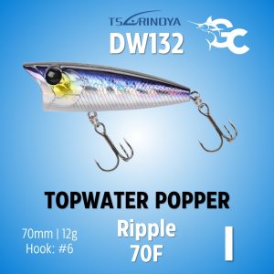 Tsurinoya DW132 Topwater Game 70F 70mm/12g Ripple Popper Lure GoodCatch - Image 7