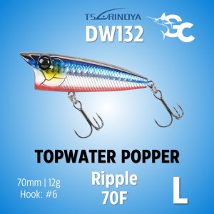 Tsurinoya DW132 Topwater Game 70F 70mm/12g Ripple Popper Lure GoodCatch - Image 8