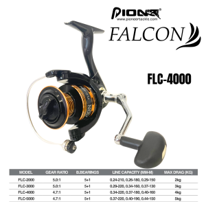 Pioneer Falcon Spinning Reel Alum Spool 5+1 Ball Bearings 2000 3000 4000 5000 GoodCatch Fishing - Image 9