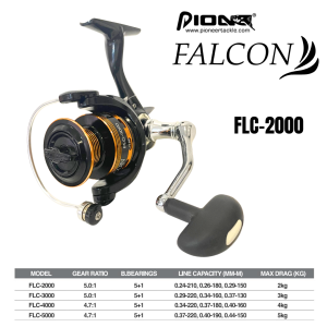 Pioneer Falcon Spinning Reel Alum Spool 5+1 Ball Bearings 2000 3000 4000 5000 GoodCatch Fishing - Image 7
