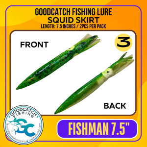 GoodCatch GC Squid Skirt 7.5 inches Soft Bait Lure 2pcs RANDOM COLORS ONLY - Image 4