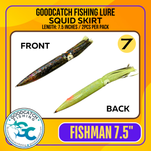 GoodCatch GC Squid Skirt 7.5 inches Soft Bait Lure 2pcs RANDOM COLORS ONLY - Image 8