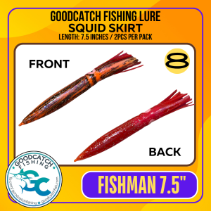 GoodCatch GC Squid Skirt 7.5 inches Soft Bait Lure 2pcs RANDOM COLORS ONLY - Image 9