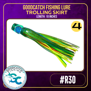 GoodCatch GC Resin Lures R30 10 inches Trolling Skirt Soft Bait Lure - Image 5
