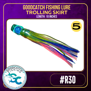 GoodCatch GC Resin Lures R30 10 inches Trolling Skirt Soft Bait Lure - Image 6