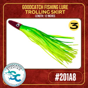 GoodCatch GC Resin Lures 201A8 12 inches Trolling Skirt Soft Bait Lure - Image 4