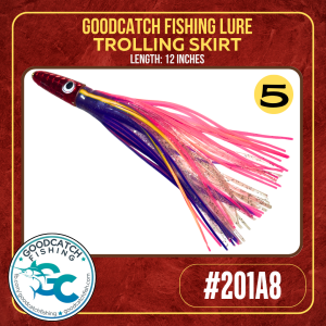 GoodCatch GC Resin Lures 201A8 12 inches Trolling Skirt Soft Bait Lure - Image 6