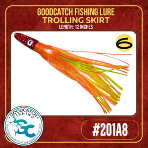 GoodCatch GC Resin Lures 201A8 12 inches Trolling Skirt Soft Bait Lure - Image 7