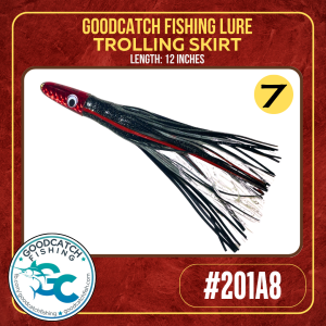 GoodCatch GC Resin Lures 201A8 12 inches Trolling Skirt Soft Bait Lure - Image 8