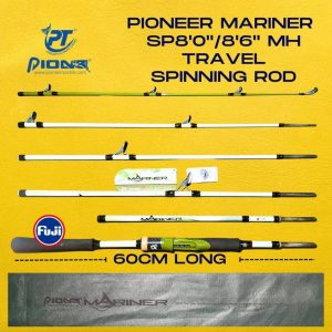 Pioneer Mariner Travel Spinning Rod SP8'0 / 8'6" Line: 12-20lbs 20-80g Med Heavy FUJI 5pc - Image 2