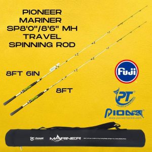 Pioneer Mariner Travel Spinning Rod SP8'0 / 8'6" Line: 12-20lbs 20-80g Med Heavy FUJI 5pc - Image 4