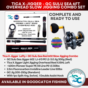Tica X-Jigger Overhead + GC Sulu Sea 602 6ft Slow Jigging Combo GoodCatch Fishing Buddy - Image 2