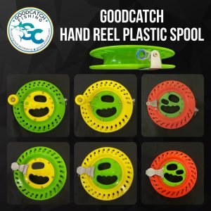 GoodCatch GC Hand Reel Plastic Spool 22cm Green Yellow 20cm Orange - Image 3
