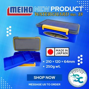 Meiho Water Guard 18 Tackle Box Made in Japan Waterproof storage for fishing tackle GoodCatch