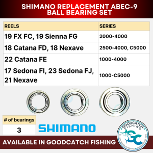 Shimano Replacement Ball Bearing ABEC 9 for FX Sienna Catana Nexave Sedona Sahara Nasci Miravel Torium - Image 3