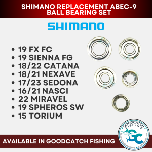 Shimano Replacement Ball Bearing ABEC 9 for FX Sienna Catana Nexave Sedona Sahara Nasci Miravel Torium