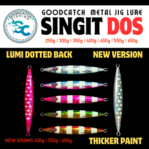 NEW GOODCATCH GC SINGIT DOS DOTTED FAST Metal Jig Lure 250g 300g 350g 400g 450g 550g 650g