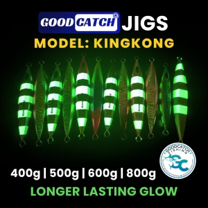 GoodCatch Jigs Model KingKong Metal Jig 400g 500g 600g 800g Heavy Duty Deep Sea Jigging Lure Tuna GT