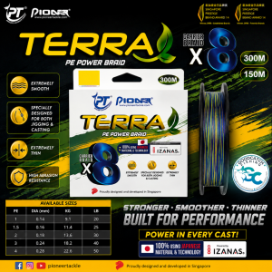 Pioneer TERRA X8 PE Power Braid Fishing Line GoodCatch Fishing