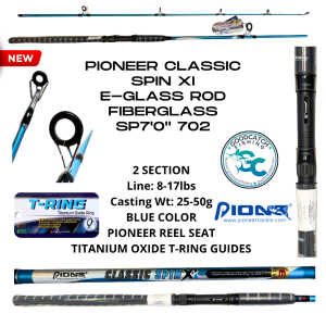 PIONEER CLASSIC SPIN XI 7FT BUDGET ROD FIBERGLASS REINFORCED E-GLASS