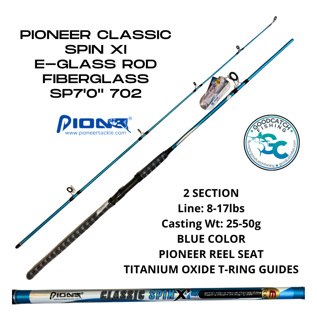 PIONEER CLASSIC SPIN XI 7FT BUDGET ROD FIBERGLASS REINFORCED E-GLASS - Image 2