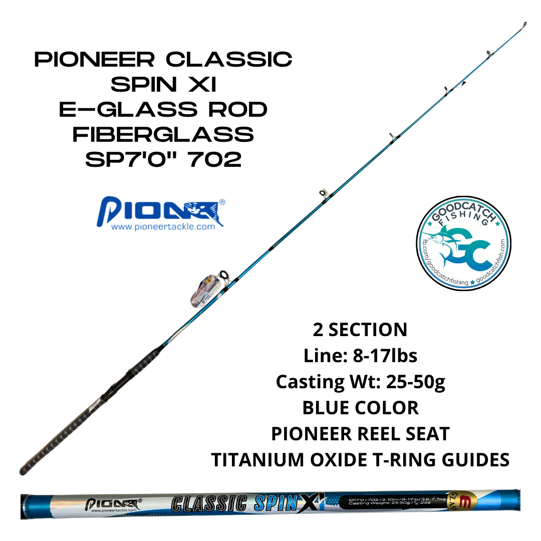 PIONEER CLASSIC SPIN XI 7FT BUDGET ROD FIBERGLASS REINFORCED E-GLASS - Image 3
