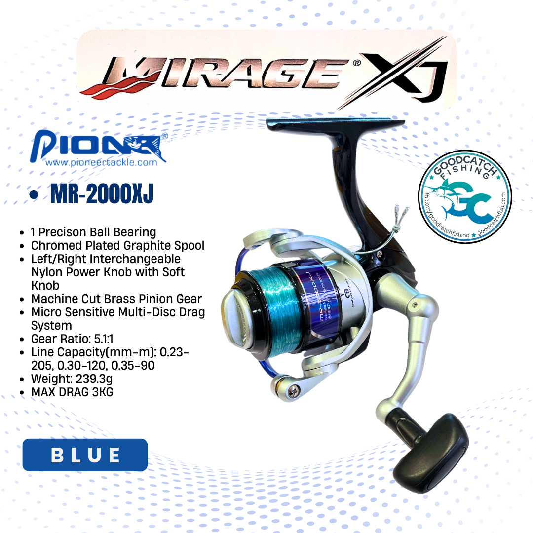New Model Pioneer Mirage XJ 2000 3000 4000 Budget Spinning Reel for Beginners Bait and Wait, Casting - Image 8