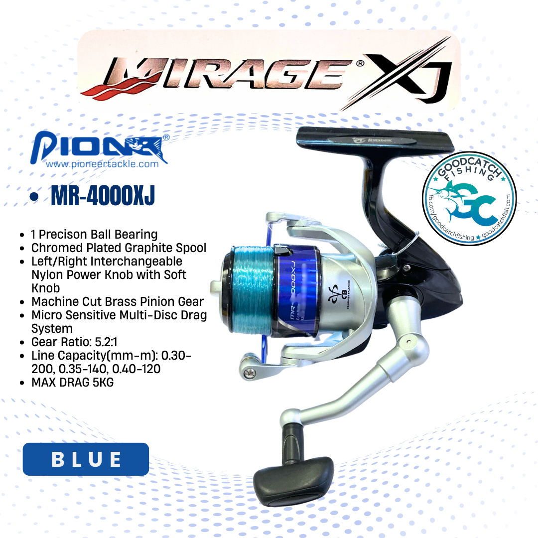 New Model Pioneer Mirage XJ 2000 3000 4000 Budget Spinning Reel for Beginners Bait and Wait, Casting - Image 7