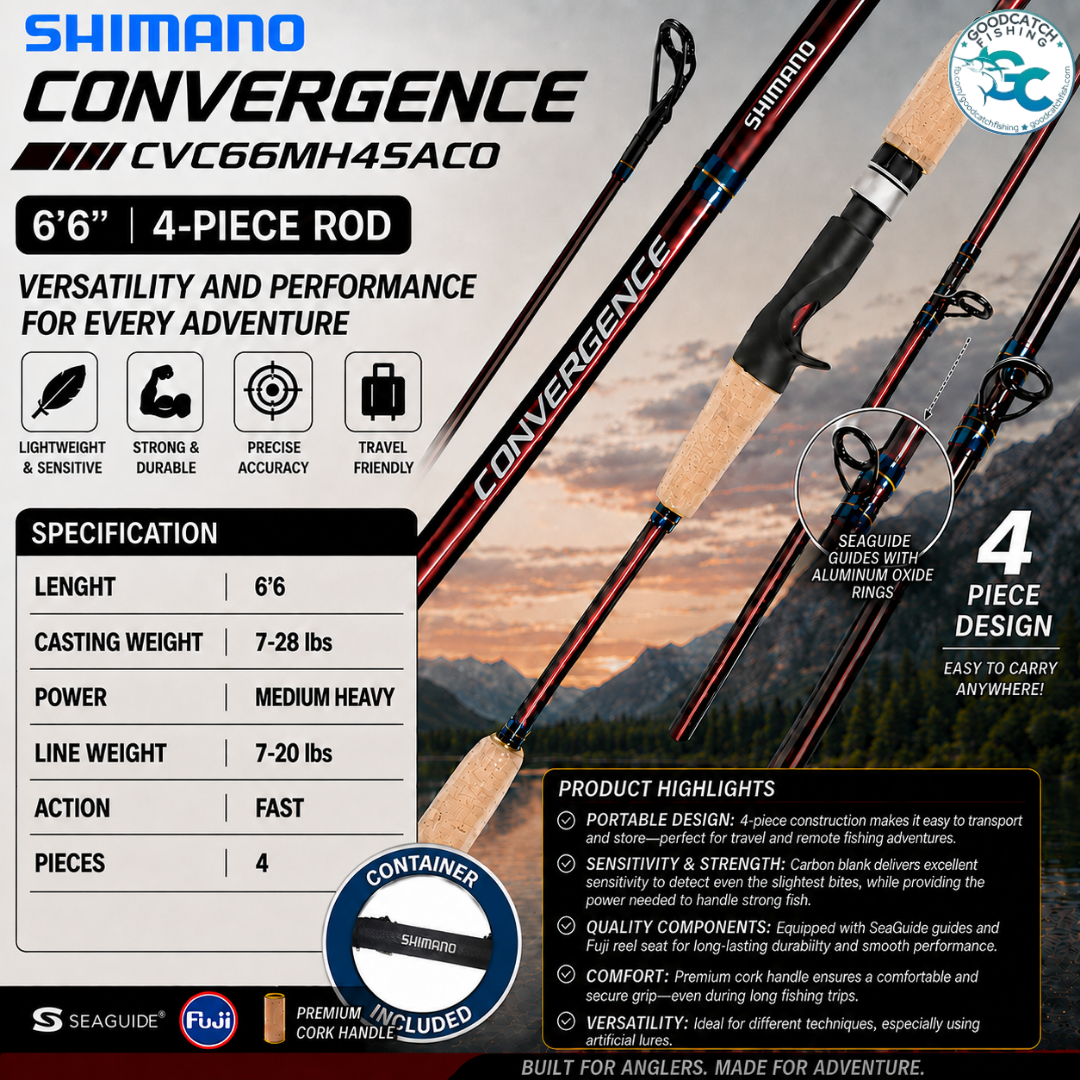 Shimano Convergeance CVC 66MH 2026 Model Overhead Rod
