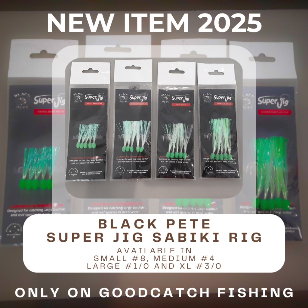 BLACK PETE Super Jig Sabiki Rig #8 #4 #1/0 #3/0 hooks