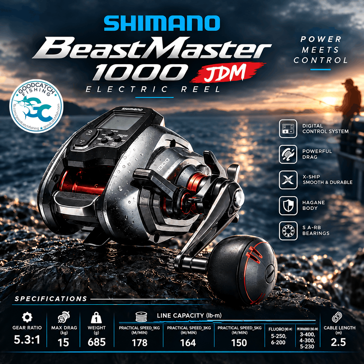 SHIMANO BEASTMASTER 1000 JDM — POWER MEETS CONTROL