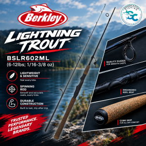🎣 BERKLEY LIGHTNING TROUT – BSLR602ML 🎣