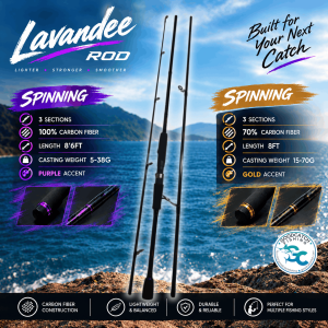 LAVANDEE SPINNING ROD — LIGHTER, STRONGER & SMOOTHER!