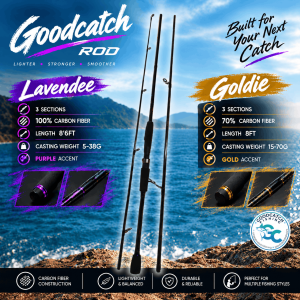 GC GOLDIE/LAVANDEE SPINNING ROD — LIGHTER, STRONGER & SMOOTHER!